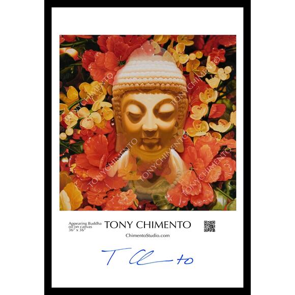 Appearing Buddha by Tony Chimento Signed Art Poster 13"x19" - Picture 1 of 1